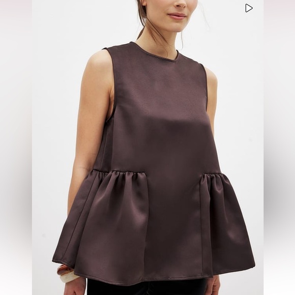 NA-KD x Claire Rose High Neck Volume Top NWT - Picture 1 of 5